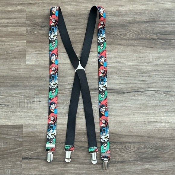 DC Comics Batman Flash The Riddler Superman Suspenders - Picture 1 of 4